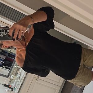 Elegant Black Off-Shoulder Blouse